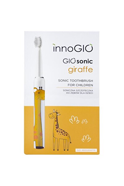 Luka GIOsonic Giraffe Kids Electric Toothbrush, 4 Replacement Heads, 3 Modes,...