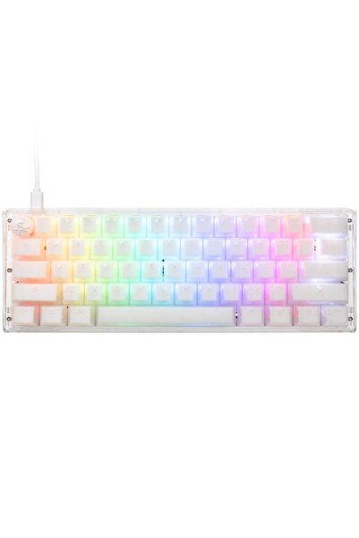 Ducky Ένα 3 Aura White Mini Πληκτρολόγιο Gaming, RGB, Ενσύρματο USB, Cherry M...