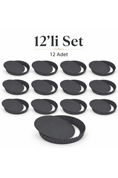 YYK YIKANABİLİR YAĞLI KAĞIT HEP PİŞİR Tart Kalıbı 10 cm 12'li