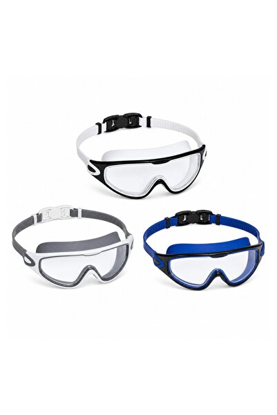 Flippy Ochelari de Inot Tip Masca, Flippy, Lentile Panoramice Transparente, C...