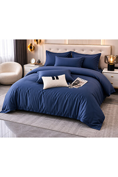 MEİSO Set 4 Piese 240x260 cm - Lenjerie de Pat Premium MĚISO din Bumbac Satin...