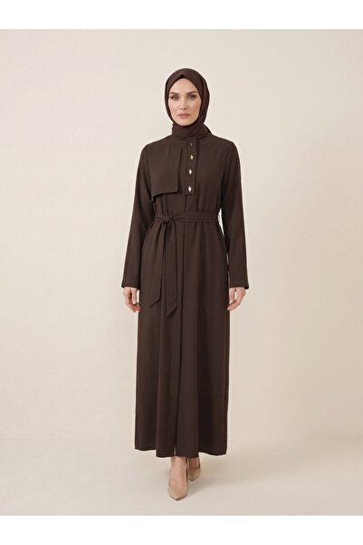 Beyza Giyim 9551 Metal Düğmeli Ferace