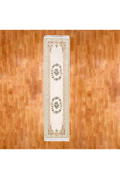 MEVLANA BAZAAR Çiçek Desenli 80 x 300 Yün Yolluk