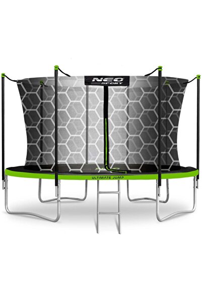Neo-Sport Trambulină de grădină de 14ft/435cm cu plasă interioară și scară
