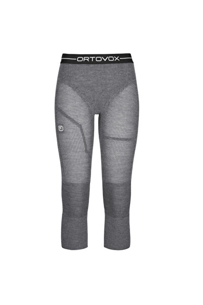 ORTOVOX Клин-панталон 3/4 дамски Мерино Термовент-Сив/Бял-XS