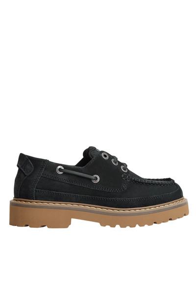 Tommy Hilfiger Γυναικεία Δερμάτινα Loafers Navy Μπλε Tommy Jeans EN0EN03157-C1G