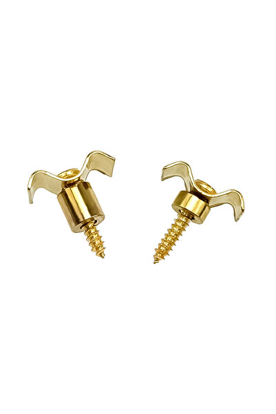 Choice1 Gold 1set 1 Pair Of String Trees/Retainers Electric Guitar Gold/Black...