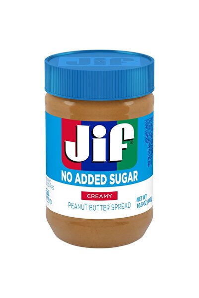 Jif No Added Sugar Creamy Peanut Butter 15.5oz