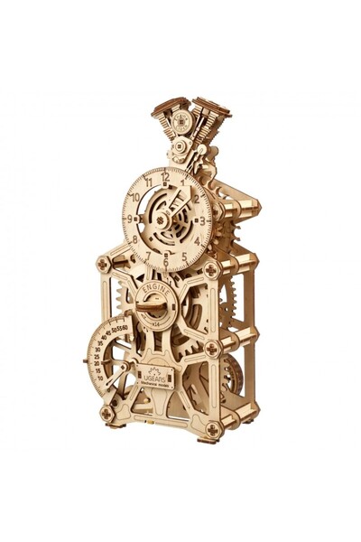 Ugears Τρισδιάστατο Παζλ, Ρολόι Κινητήρας, Ugears, ξύλο, 265 κομμάτια