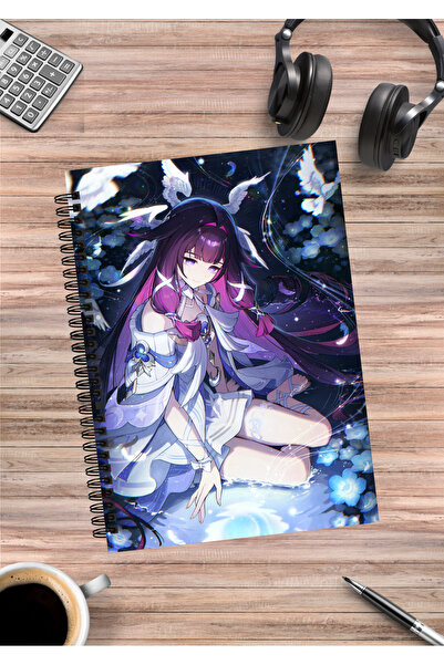 mertfigur Genshin Impact Columbina Caiet spiralat Anime A5 (50 de coli)