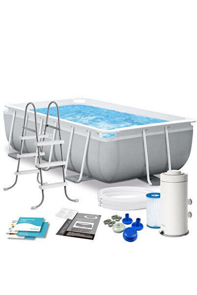 Intex Piscină cu structură prismă 300x175x80 cm Set