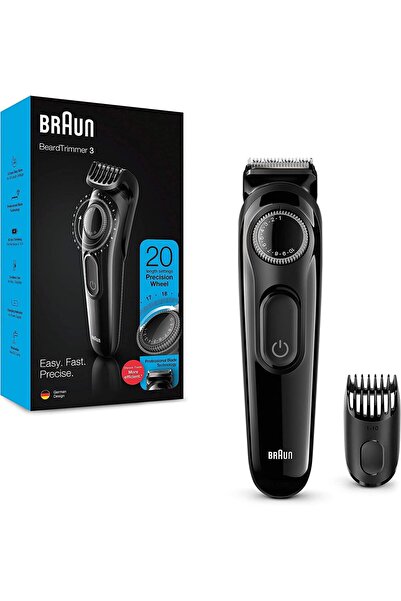 Braun Group Braun BT 3222 Beard Trimmer and Hair Clipper for men, 20 Length S...