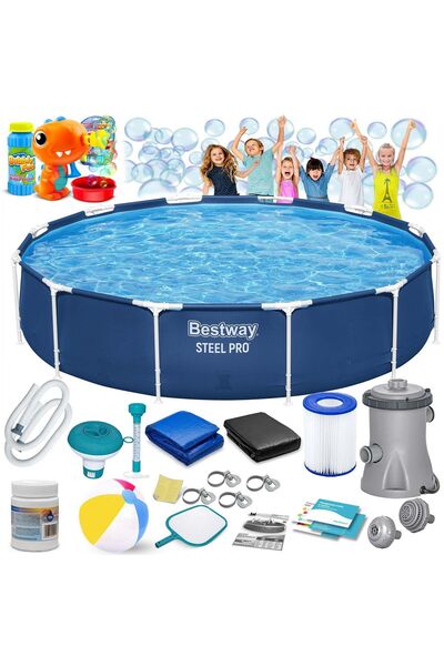 BESTWAY Piscină de grădină cu cadru 366 x 76 cm 16-in-1 56681