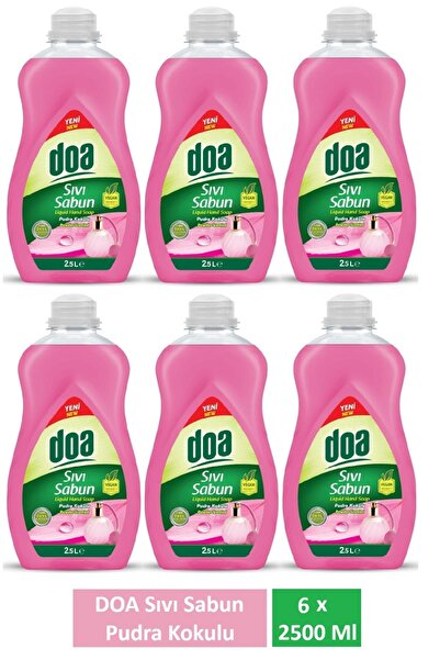 Doa مسحوق صابون سائل معطر 2.5 لتر × 6 قطع