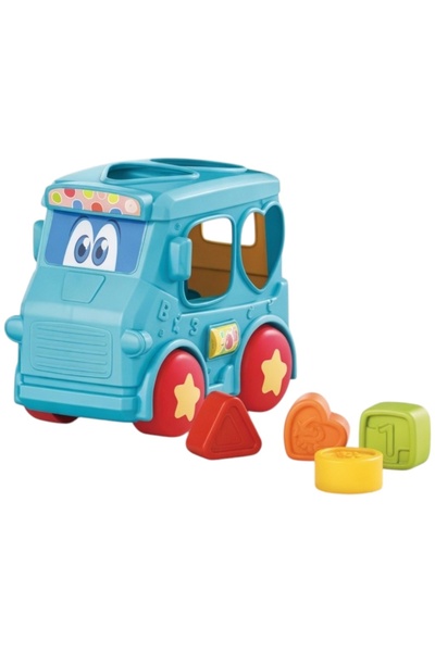 Avaleea Autobuz Sortator Forme Pentru Copii Cu Frictiune, Jucarie Interactiva...