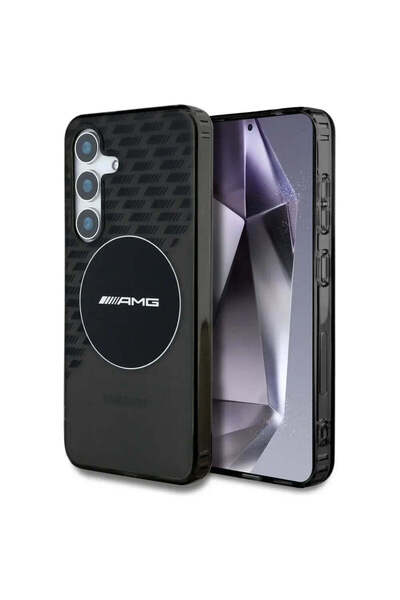 MERCEDES Husă AMG Transparentă cu Romburi MagSafe pentru Samsung Galaxy S25 -...