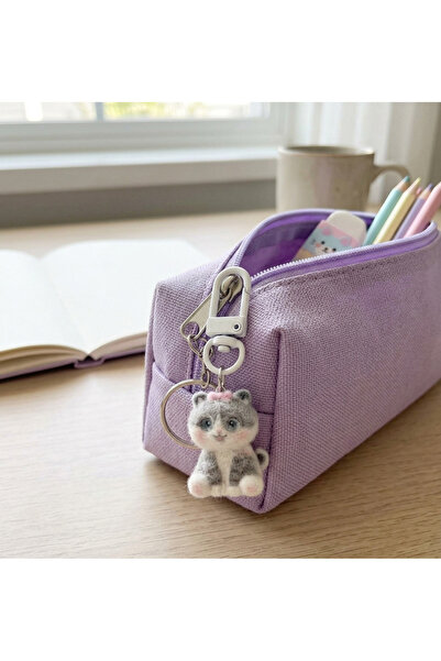 Winy Concept Sevimli Kedi Peluş Anahtarlık Kawaii Çanta Süsü Ve Kalemlik Ferm...