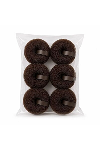 MAXDONA Brown Hair Bun Maker Set (6 Pieces) Large Size – Professional and Qui...