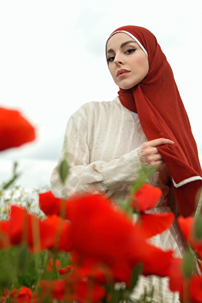 Madame Polo Muslin Shawl - Tile Pattern