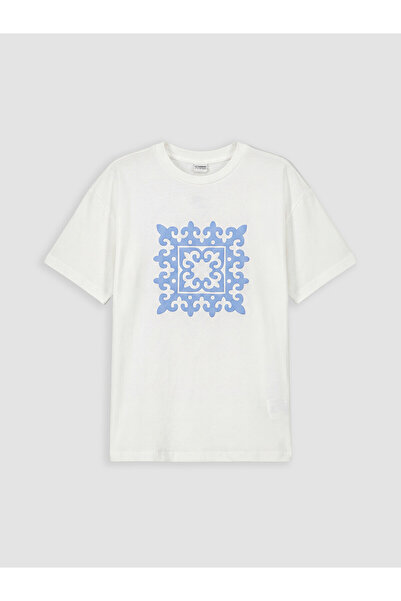 LC Waikiki Peak New Season Crew Neck Printed Girls' T-Shirt