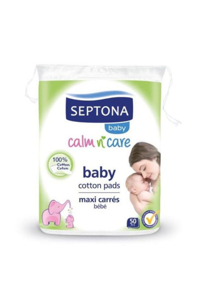 Septona Dischete din Bumbac pentru Copii - Baby Calm'n'Care, 50 buc