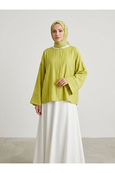 Generic Brand Wide Cuffed Tunic - Fat Green