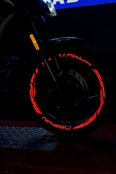 Banxtre CFMOTO NK250 için Reflektörlü Premium Seri Jant Şeridi Sticker Seti (...