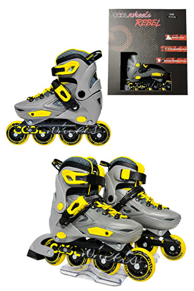 Cool Wheels Rebel Serisi Profesyonel Sert Kabuk Kutulu Paten - Çift Kilitli Alüminyum Şasi Canlı Renkler