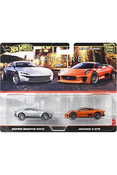 HOT WHEELS Set 2 masini metalice, Hot Wheels, Aston Martin DB10 si Jaguar C-X...