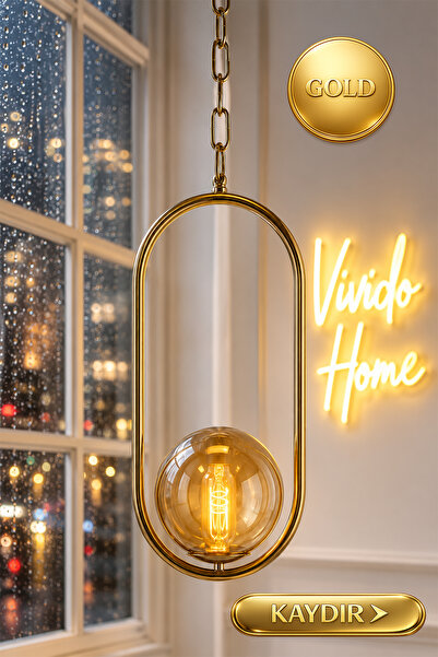 Vivido Home Gold Metal Ovelia Avize