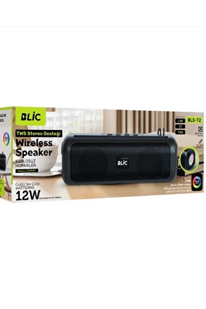 Blic RGB TWS 12W RMS BLUETOOTH SPEAKER ÇOKLU CİHAZ UYUMU