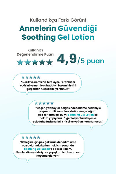 Atopalm Hassas Cildi Nemlendirerek Rahatlatan ve Ferahlık Hissi Sunan Jel Losyon Soothing Gel Lotion