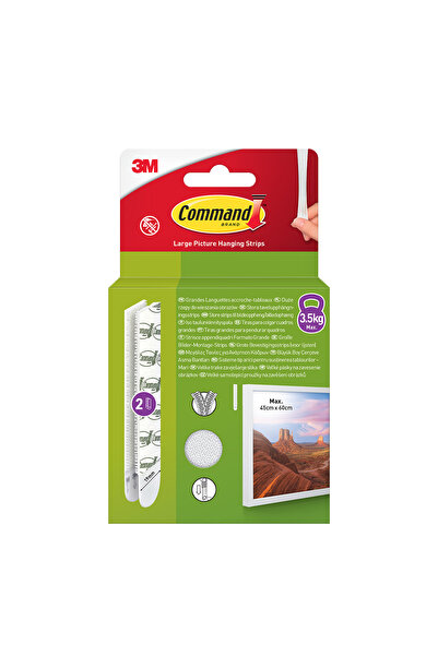 COMMAND ™ 17206-2PK Büyük Boy Çerçeve Asma Bantları 2'li'25