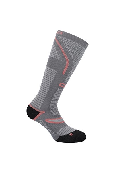 CMP Șosete de schi pentru femei Primaloft - Gri/Coral - 39-42