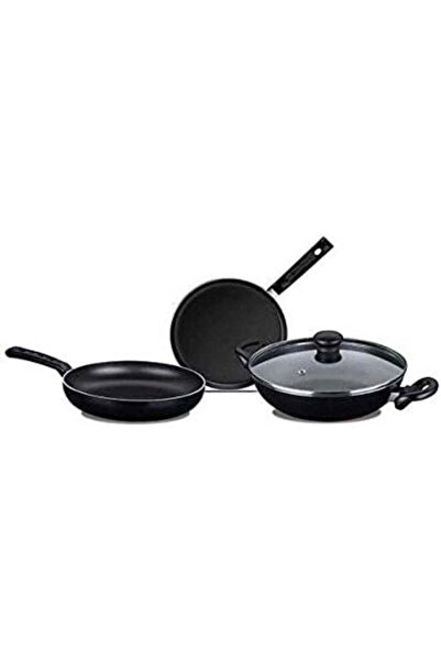 NIRLEP by Bajaj Electricals Sakhi Gift Set Non Stick Induction Set of Flat Ta...