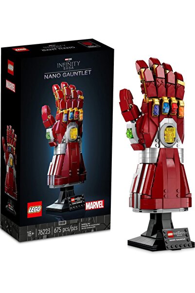 LEGO Marvel Nano Gauntlet, Iron Man Model with Infinity Stones, 76223 Avenger...
