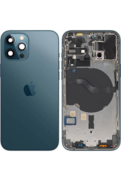 Apple Κάλυμμα Μπαταρίας iPhone 12 Pro Μεσαίο Πλαίσιο Μπλε Pacific Blue Ανταλλ...