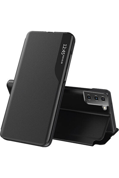 Techsuit eFold Book Συνθετικό Δέρμα Μαύρο (Galaxy S21 FE)