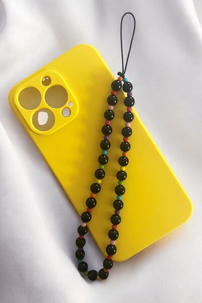 nftart.design Colorful Painted Black Pearls Phone Charm