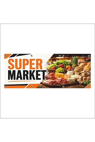 media Banner MEDIA, "Super market" model2, 250 x 100 cm, de exterior