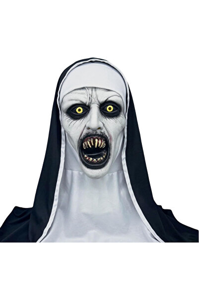 OEM Mască Îngrozitoare de Călugăriță de Halloween, Realistă, din Latex Alb