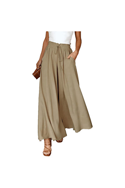 OEM Pantaloni Lungi Dama Eleganți Cu Picioare Largi Lejeri Talie Înaltă Confo...