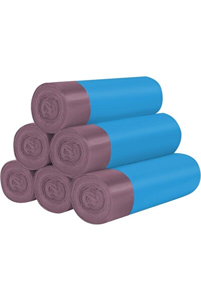 OEM Saci Menajeri cu Bandă 15L Set 120 Bucăți 45x50 cm Rezistenți Albastru