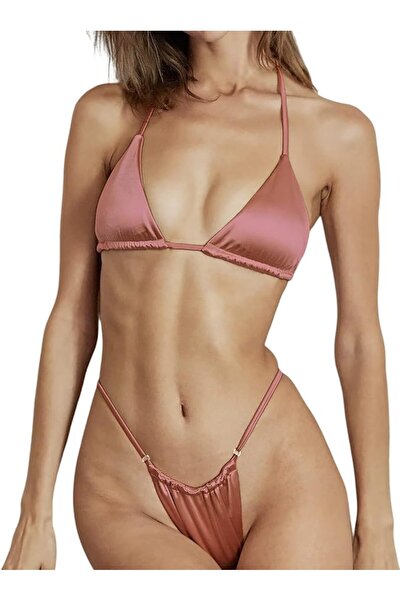 OEM Costum de baie din două piese pentru femei, costum sexy, cu efect străluc...
