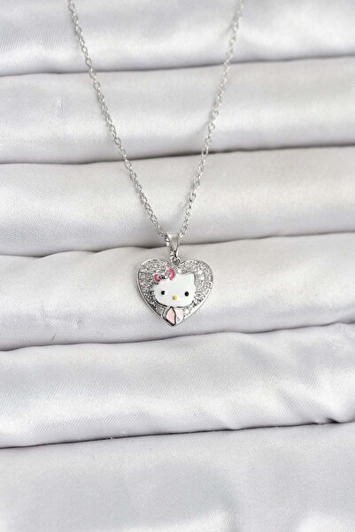 Inure Jewelry 316L Steel Chain Silver Color Kitty Model Necklace