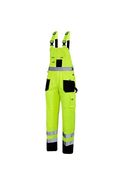 Lahti Pro Salopeta reflectorizanta intarita / verde - xl
