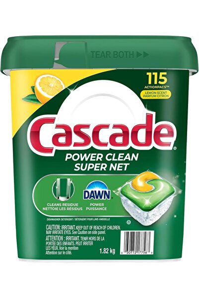 Cascade منظف أطباق باور كلين أكشن باكس، مُصمم بقوة إزالة الشحوم من داون، برائ...