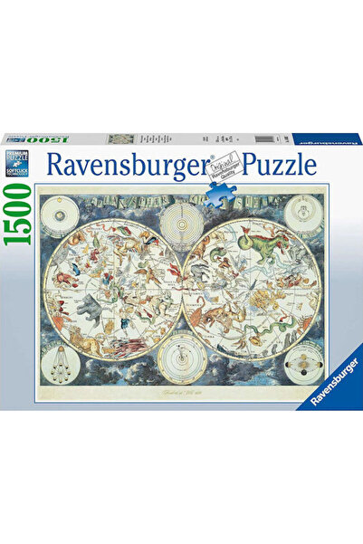 RAVENSBURGER Παζλ Χάρτης του Κόσμου 2D 1500 Κομμάτια Κωδικός: 16003