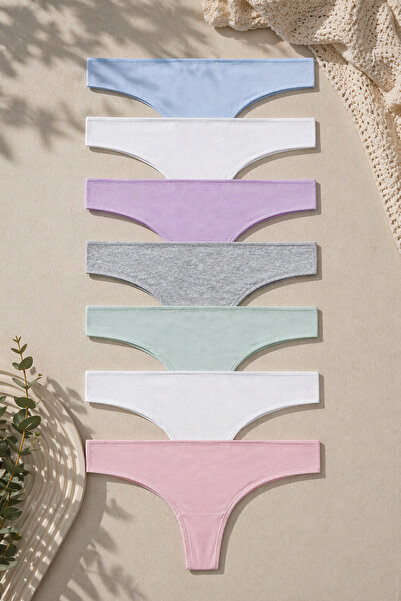 koza iç giyim Women's Cotton 6-Piece Brazilian Panties