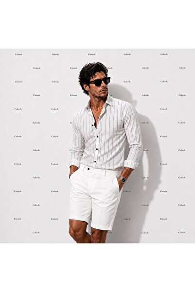 COLORDS Men's Striped Shirt